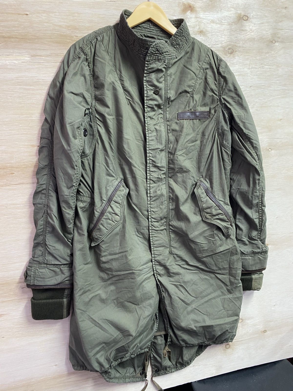 GOA GOA mid-length olive green military-style jacket Size US M / EU 48-50 / 2 - 3 Thumbnail