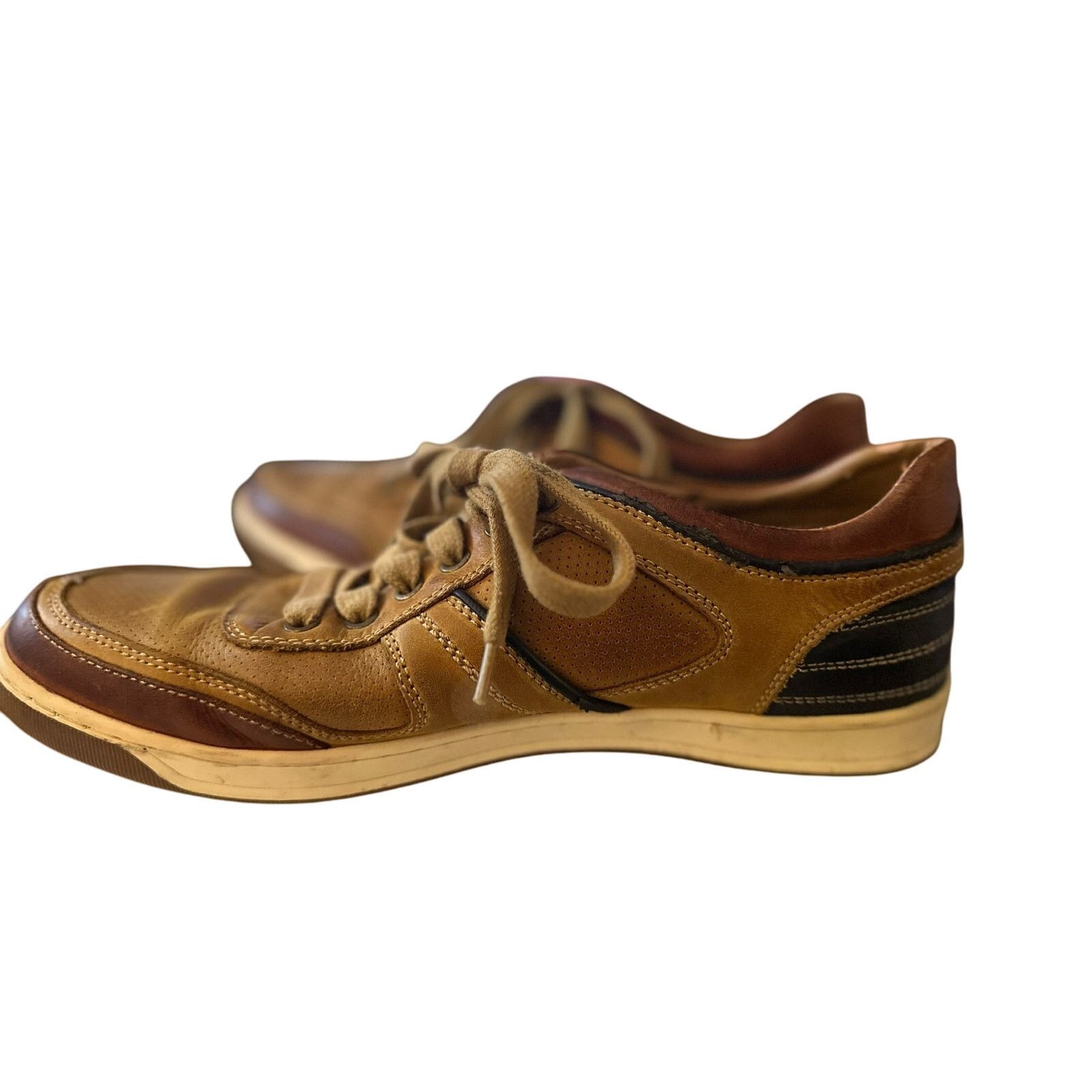 Steve Madden Steve Madden Men's Cantor Fashion Sneaker, Tan Leather, 10 Size US 10 / EU 43 - 2 Thumbnail