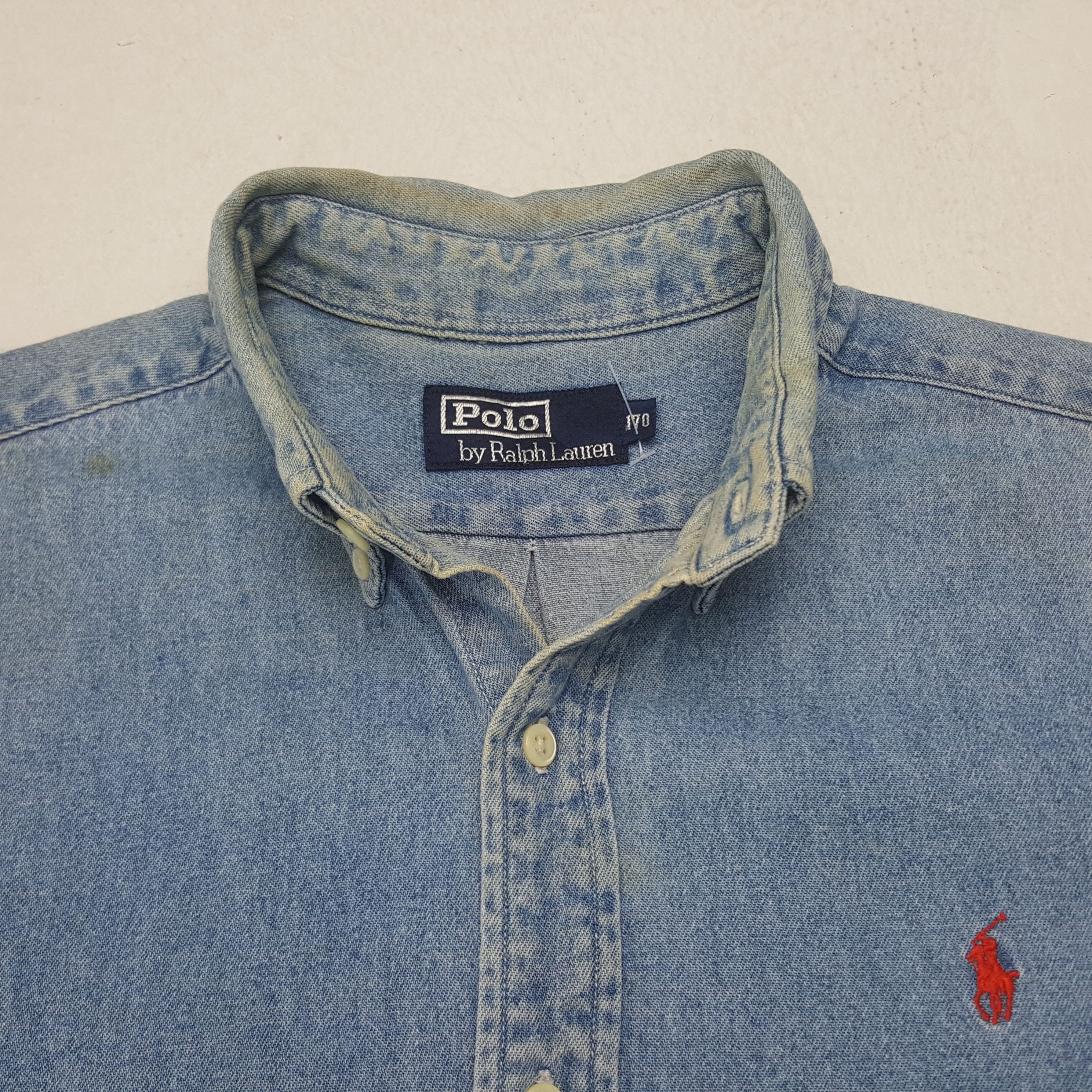 Polo Ralph Lauren × Vintage Vintage Polo Ralph Lauren American Denim Shirt C285N35 Size US M / EU 48-50 / 2 - 4 Thumbnail
