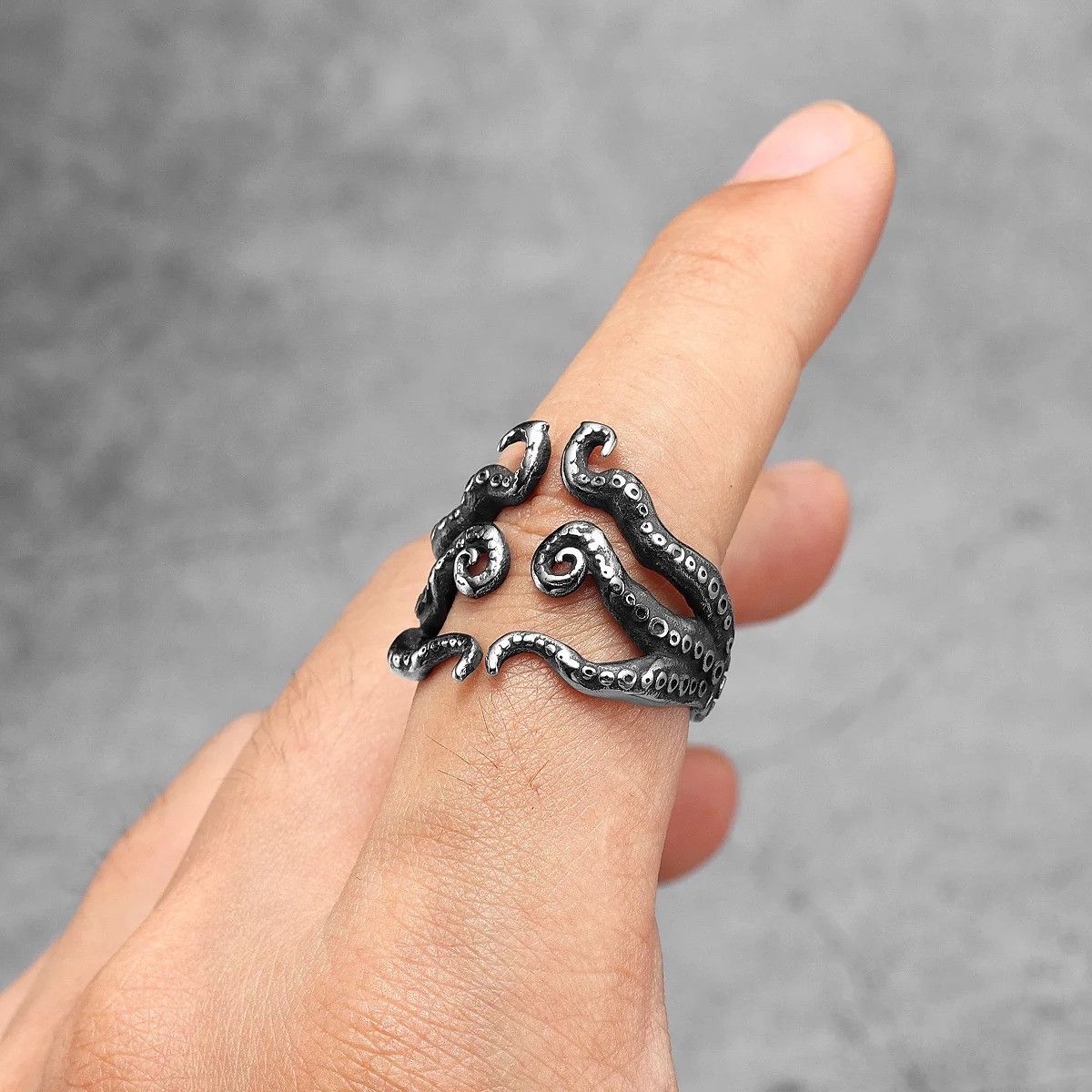 Jewelry Octopus Squid Ring Streetwear Jewelry Fashion Gift Size ONE SIZE - 1 Thumbnail