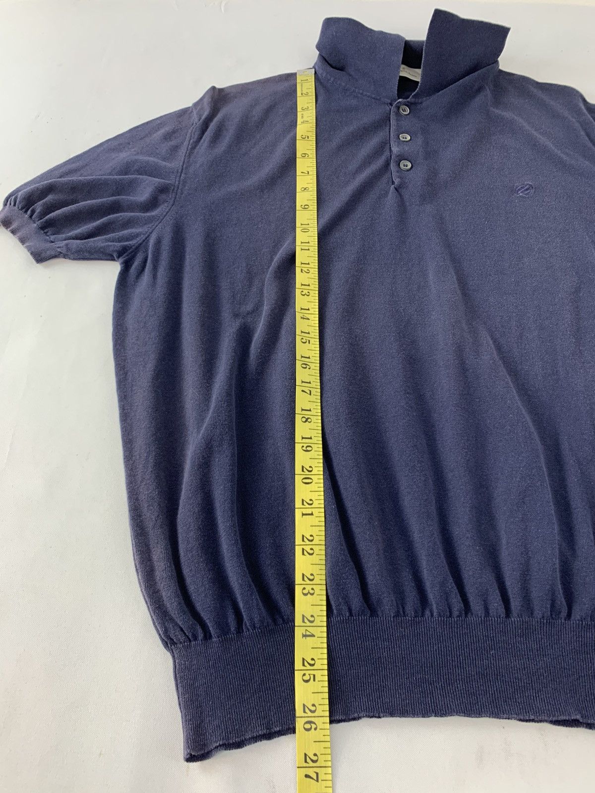 Ermenegildo Zegna Ermenegildo Zegna Plain Minimalist Polo Tee T shirt Size US L / EU 52-54 / 3 - 10 Thumbnail