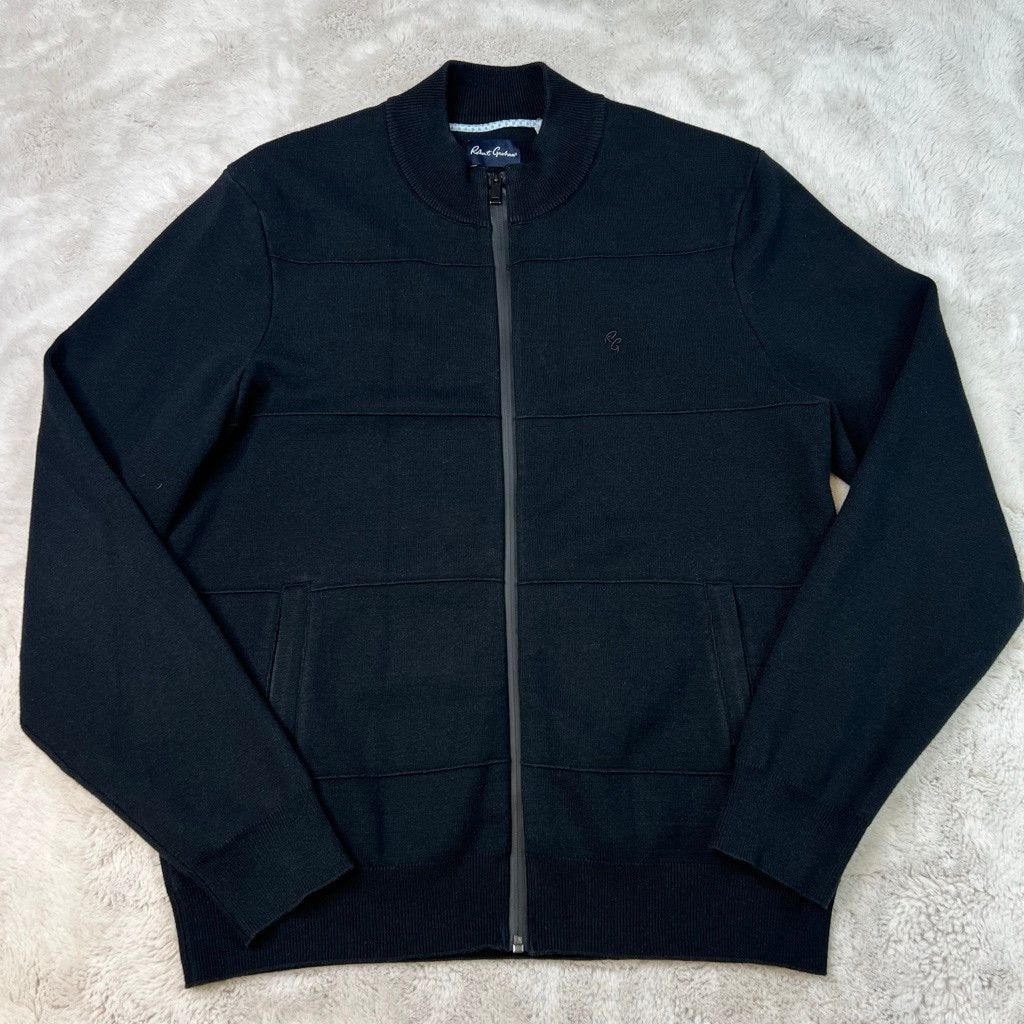 Robert Graham Robert Graham Black Zip Up Sweater Mens Size Large Size US L / EU 52-54 / 3 - 1 Thumbnail