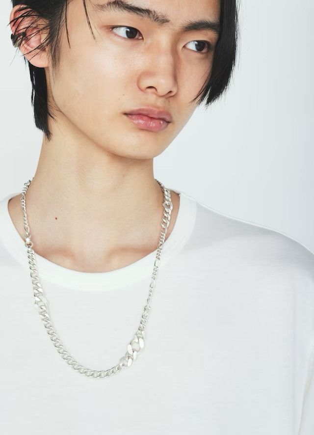 Yohji Yamamoto YOHJI YAMAMOTO BRASS MIXED-CHAIN NECKLACE Size ONE SIZE - 6 Thumbnail