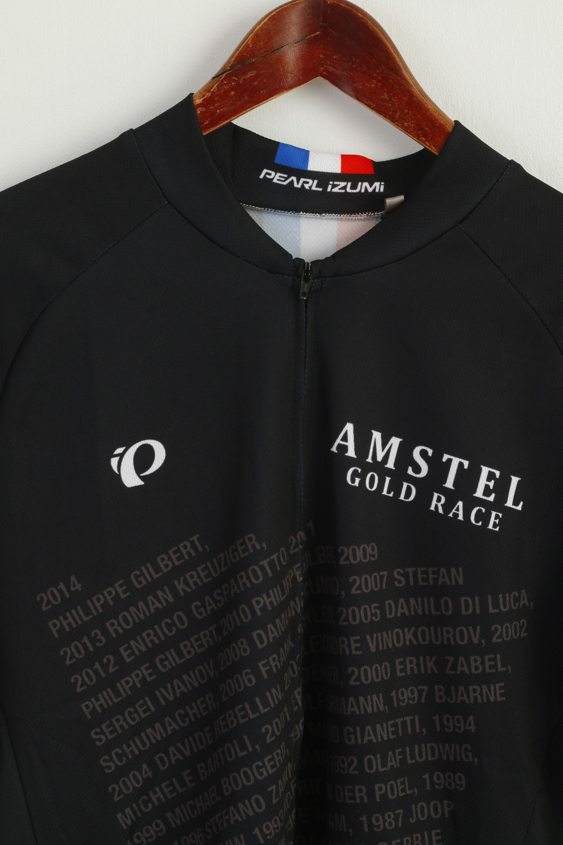 Vintage Pearl Izumi Men L Cycling Shirt Black Amstel Gold 8751 Size US L / EU 52-54 / 3 - 2 Thumbnail