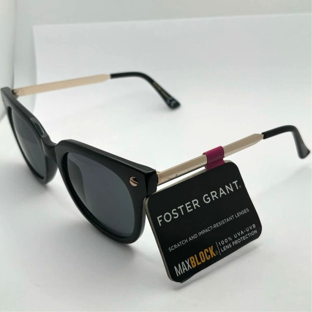 Foster Grant Black & Gold Foster Grant Sunglasses Size ONE SIZE - 2 Thumbnail