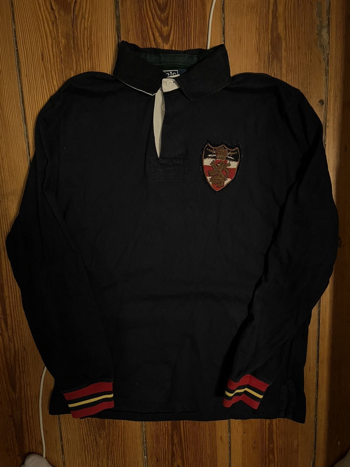 Ralph Lauren × Vintage Polo Ralph Lauren longsleeve rugby vintage Size US L / EU 52-54 / 3 - 1 Thumbnail