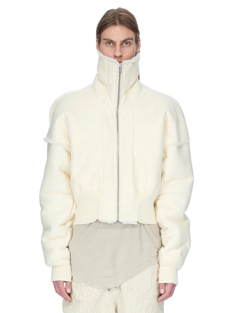 Rick Owens Rick owens 25FW Flight JKT CROPPED Leather Bomber jacket Size US M / EU 48-50 / 2 - 7 Thumbnail