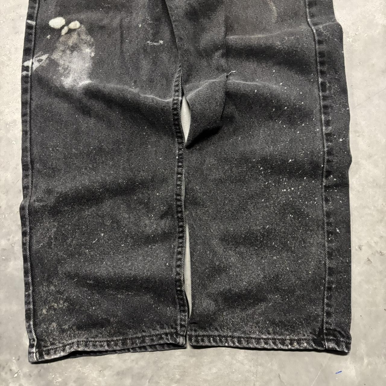 Levi's × Vintage Crazy Vintage Y2K/2000s Grunge Levis Black Essential Denim Jeans! Size US 38 / EU 54 - 6 Thumbnail
