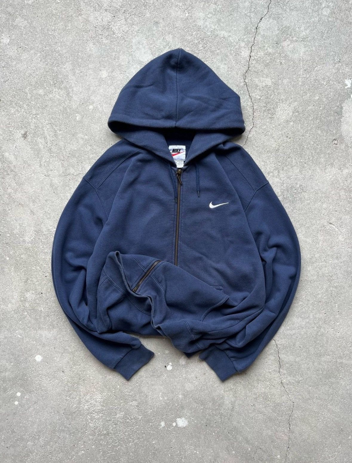 Nike Vintage Nike Blanc Hoodie Size US M / EU 48-50 / 2 - 1 Thumbnail