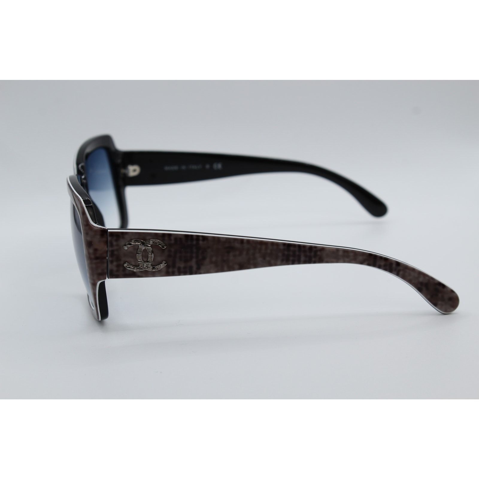 Chanel Chanel 5221 1309/3B Pixelated Brown Snakeskin Sunglasses Size ONE SIZE - 3 Thumbnail