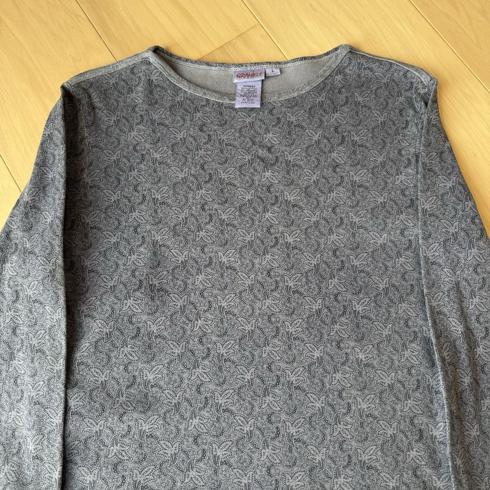 Gramicci × Vintage Vintage Gramicci Shirt Women's L Purple Paisley Long Sleeve Size L / US 10 / IT 46 - 3 Thumbnail