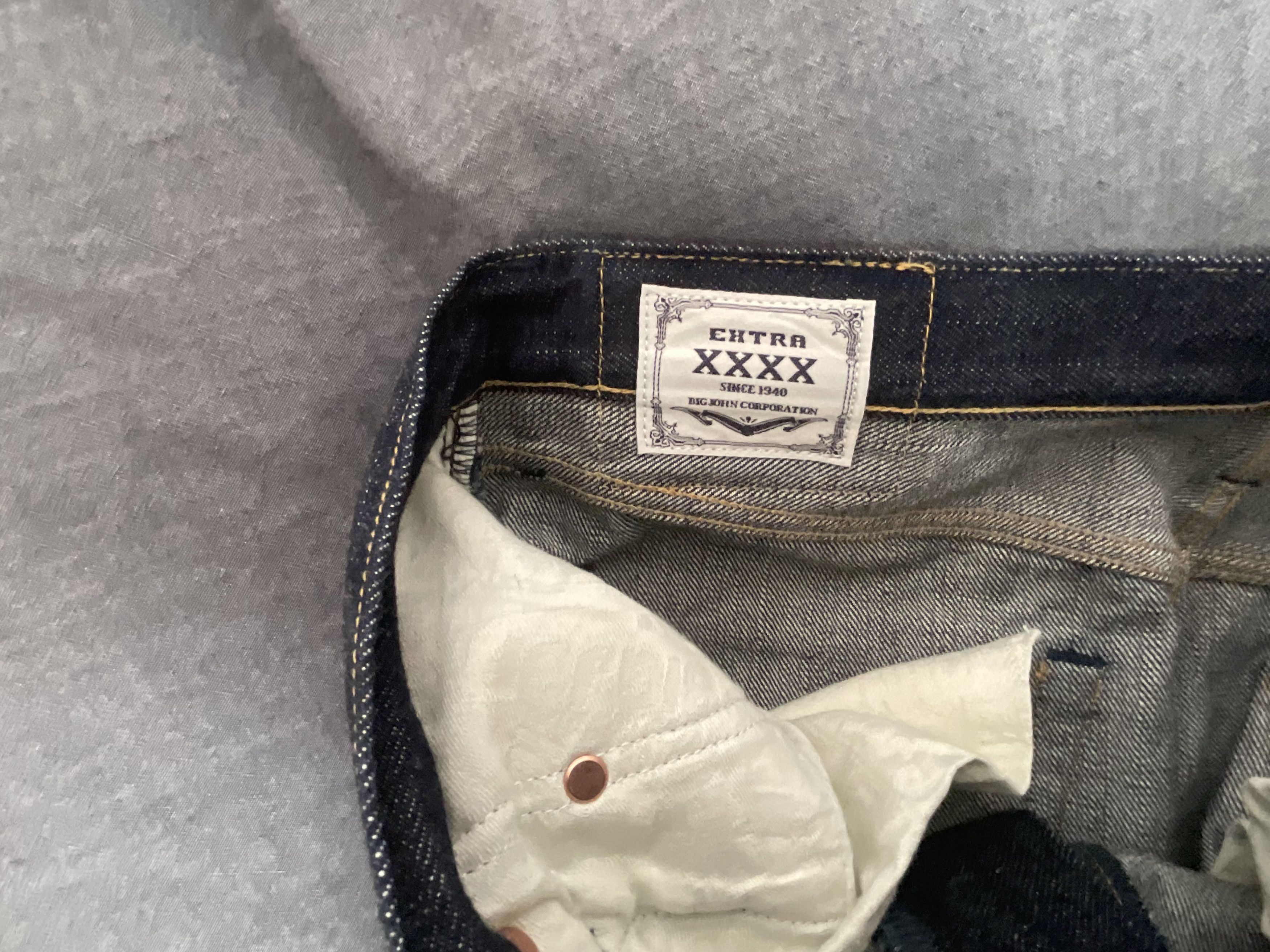 Big John XX002/Extra/Model Slim Straight Selvedge Denim Size US 32 / EU 48 - 3 Thumbnail