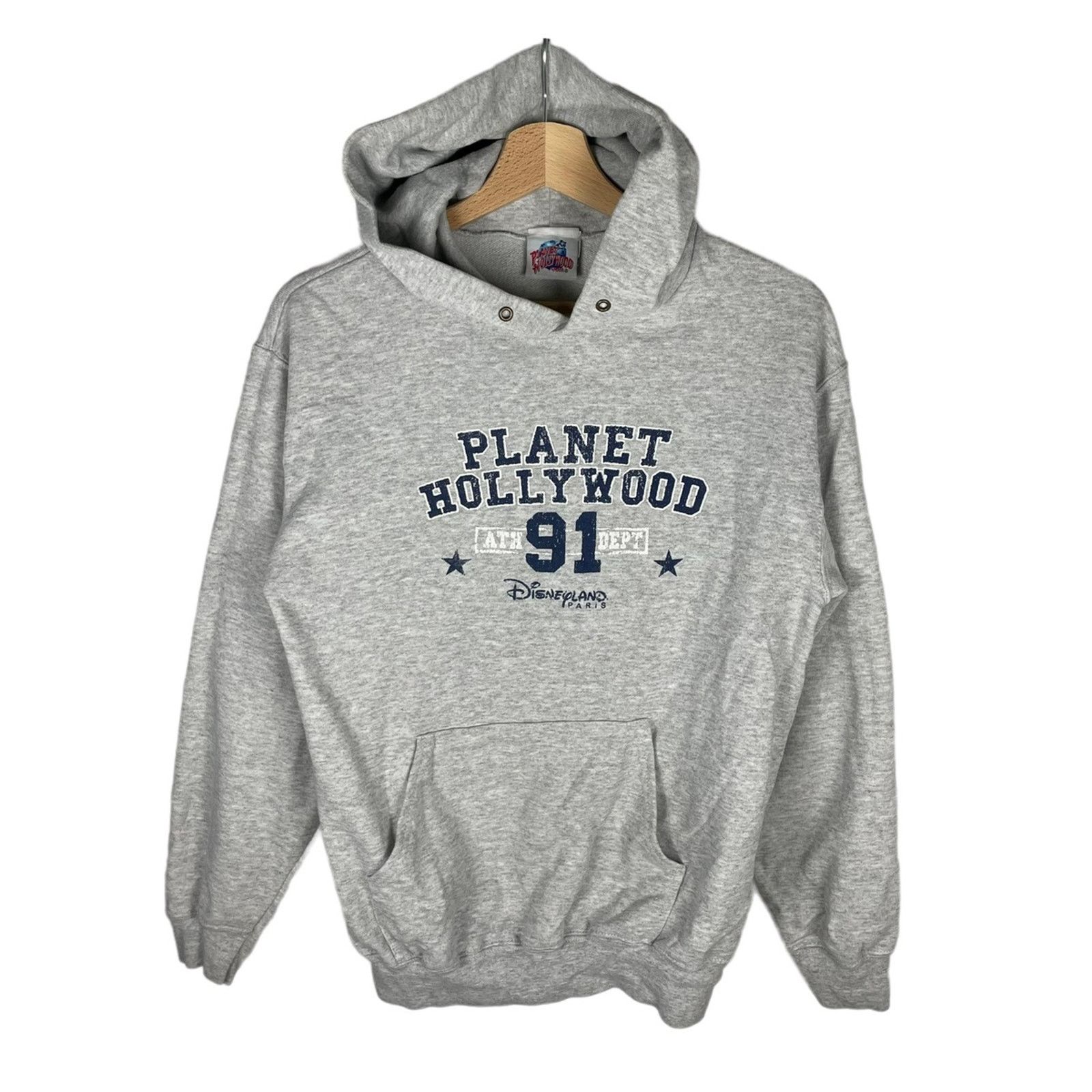 Planet Hollywood PLANET HOLLYWOOD HOODIE SWEATSHIRT VINTAGE COLOUR GREY RARE Size US S / EU 44-46 / 1 - 1 Thumbnail