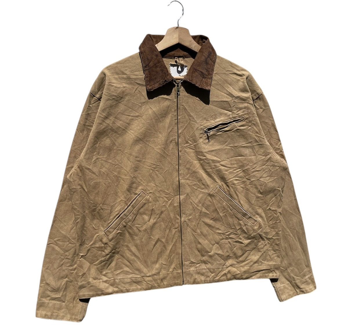 Vintage RARE🔥 Vintage Jacket With A Worn Disstressed Look Fashion Size US M / EU 48-50 / 2 - 2 Thumbnail