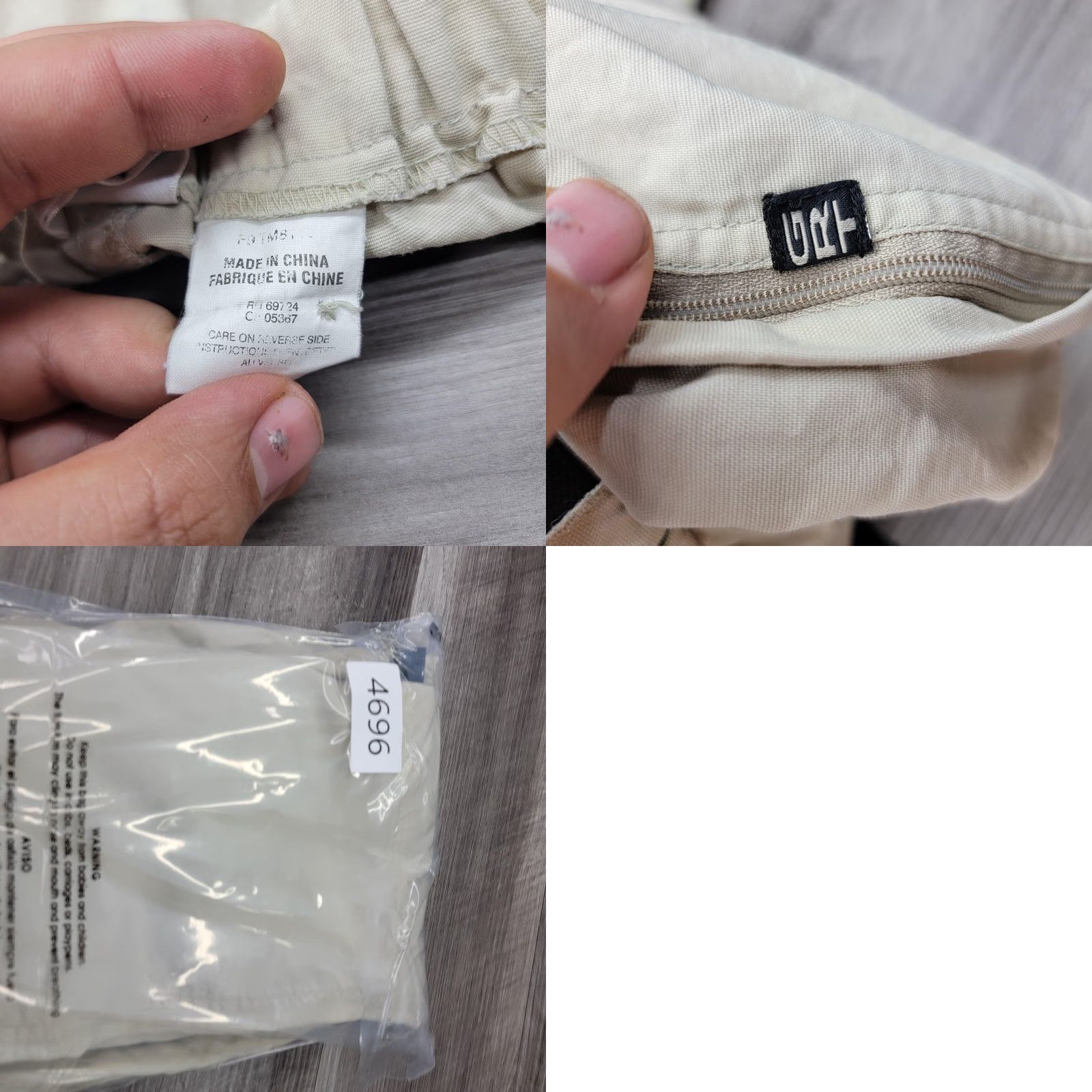 Vintage Columbia Pants Mens Large Khaki Nylon Hiking Elastic Waist Belted Quick Dry Size US 33 - 9 Thumbnail