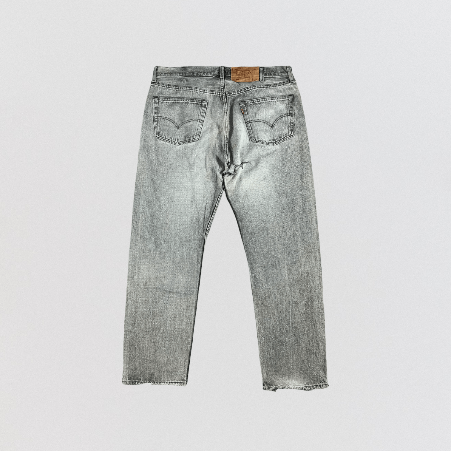 Levi's × Vintage 90s Vintage Faded Black Levis 501 Jeans-JM2390 Size US 40 / EU 56 - 2 Thumbnail