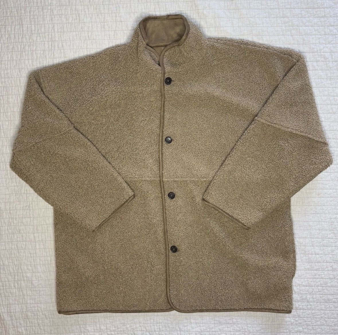Banana Republic Reversible Vegan Suede Sherpa Jacket Size XL