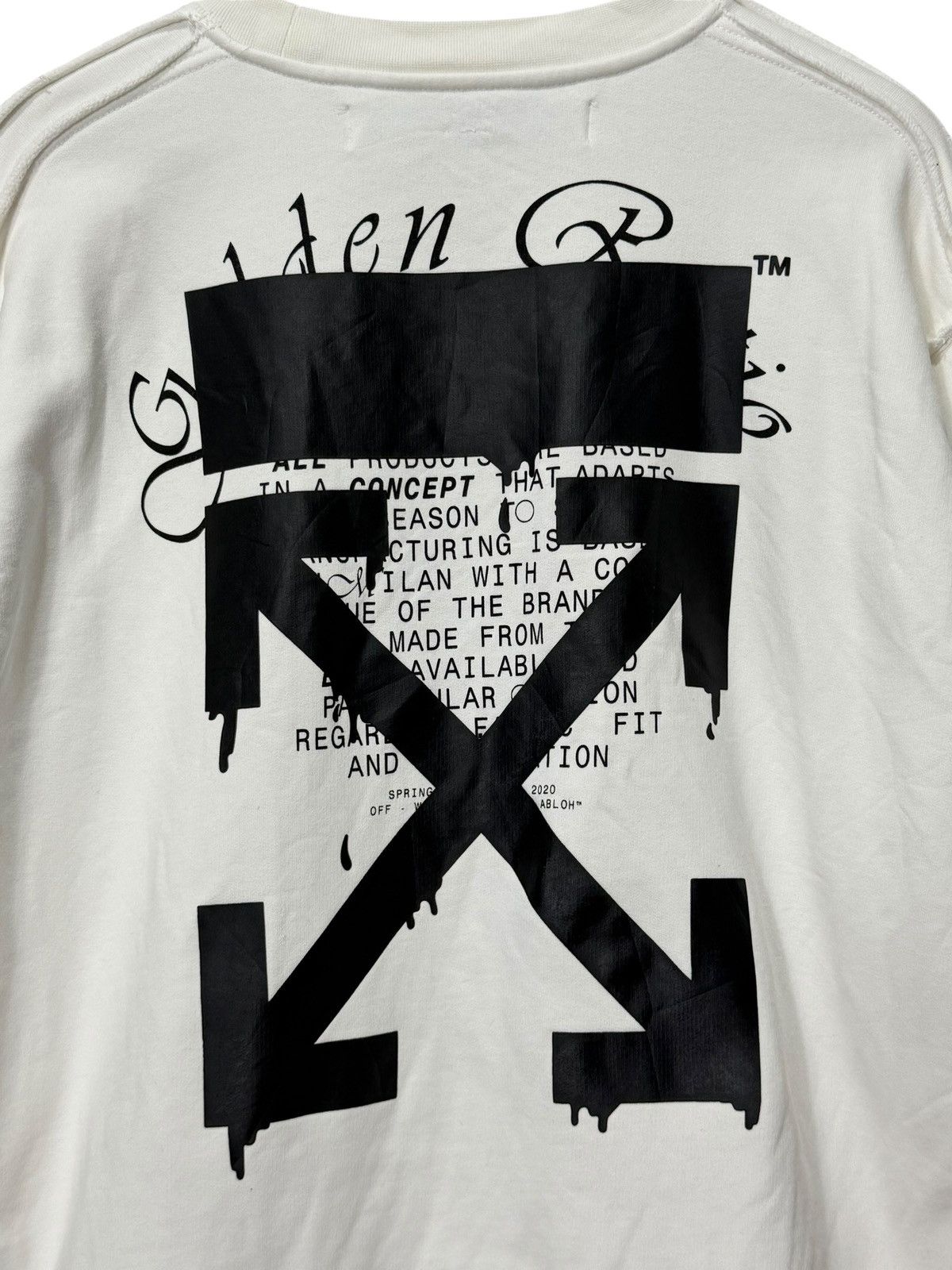 Off-White Off-White Dripping Arrows White Sweatshirt Size US S / EU 44-46 / 1 - 4 Thumbnail