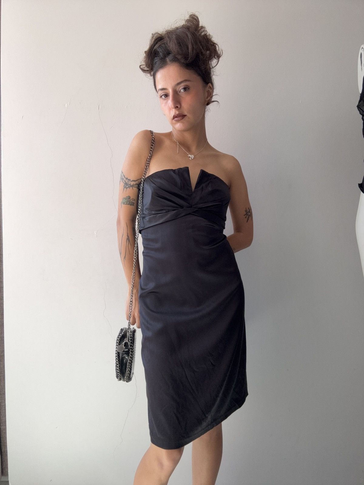 Vintage Silk dress Size M / US 6-8 / IT 42-44 - 4 Thumbnail