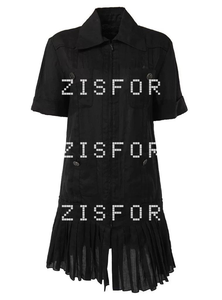 Chanel Black Pleated Dress by CHANEL Size XXS / US 00 / IT 34 - 1 Thumbnail