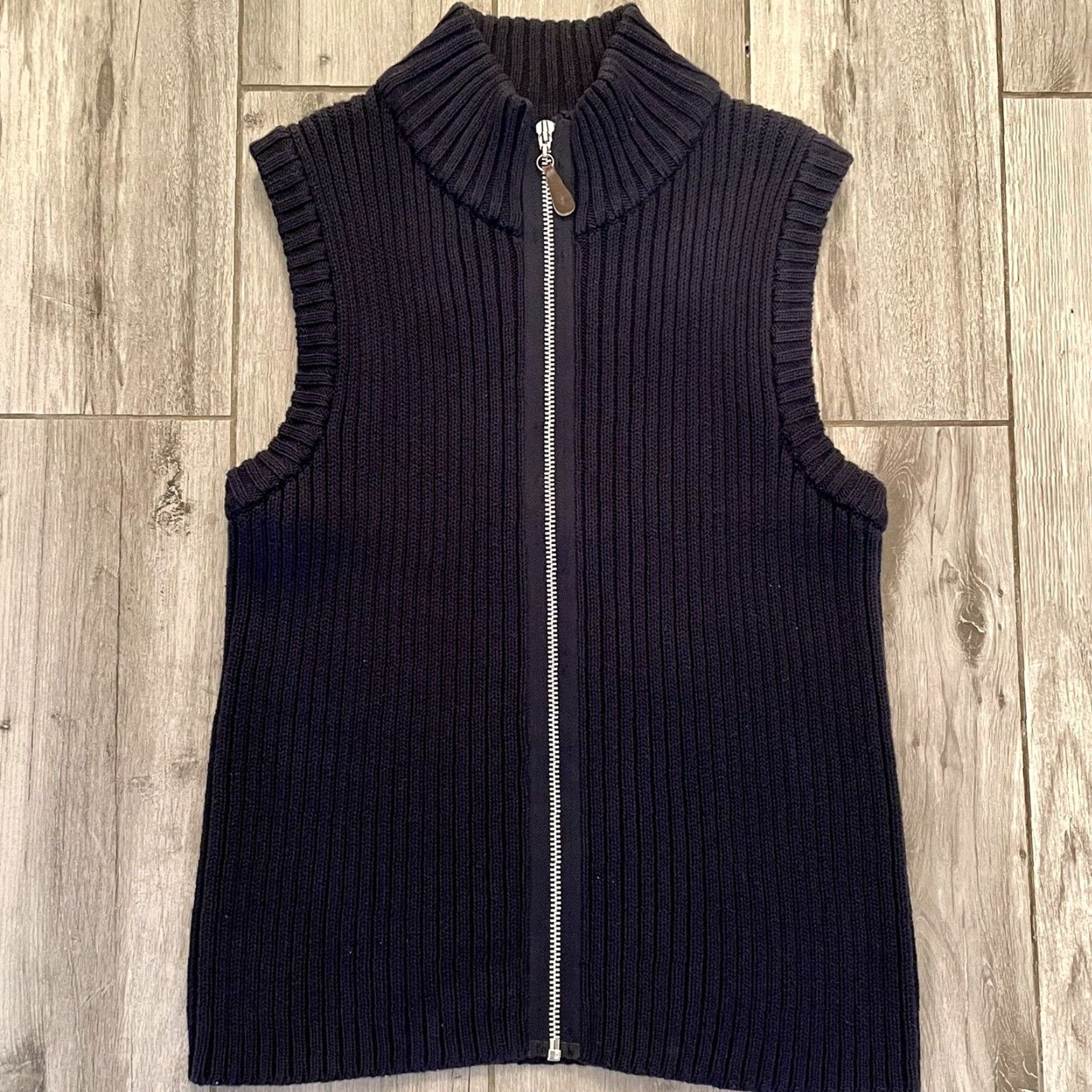 Gap VINTAGE GAP Vest Full Zip Up Cotton Blue Ribbed Corduroy Medium Ladies Unisex Adults M Knitted / Zip Vest 90s Cords Vintage Theme Size US M / EU 48-50 / 2 - 2 Thumbnail