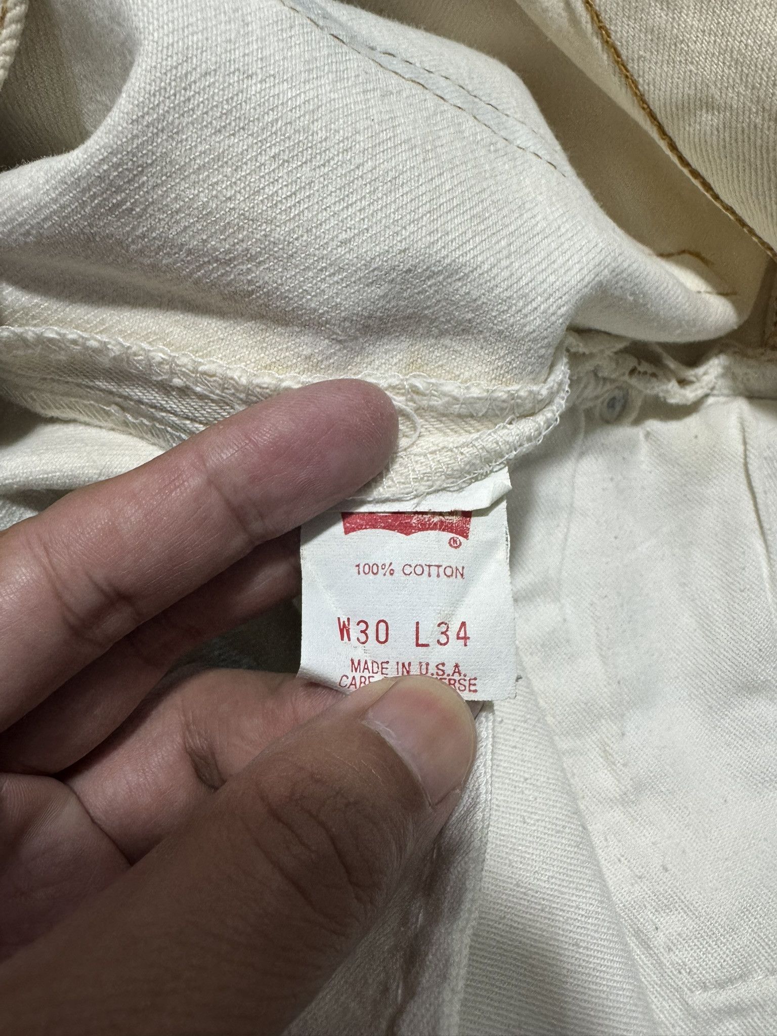 Levi's × Vintage Vintage Levis 501 Rindem 524 Buttonfly Bleach Jeans Size US 30 / EU 46 - 12 Thumbnail