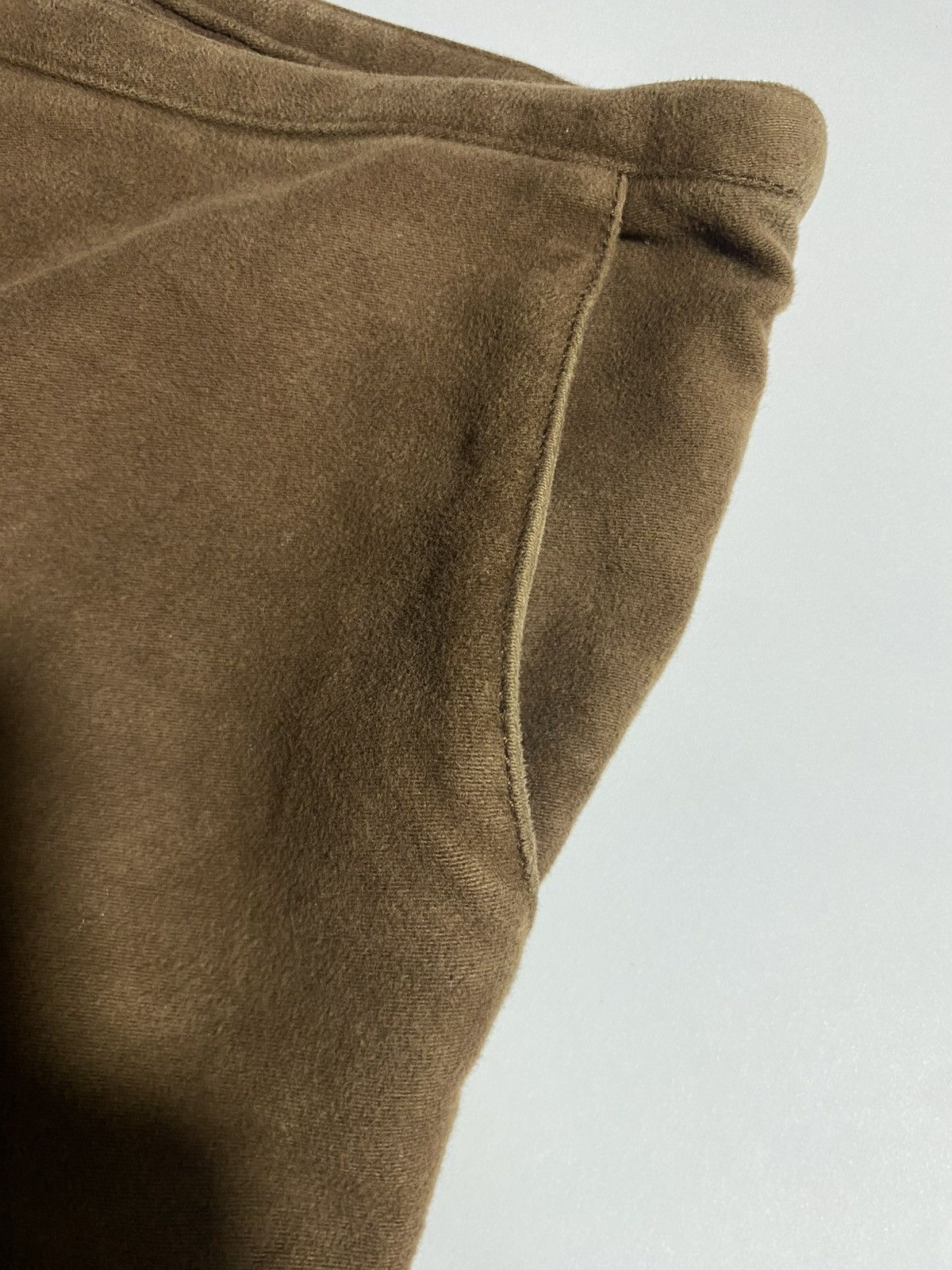 Balenciaga VINTAGE BALENCIAGA BRUSHED COTTON LOW RISE WIDE LEG TROUSER Size 32" / US 10 / IT 46 - 6 Thumbnail