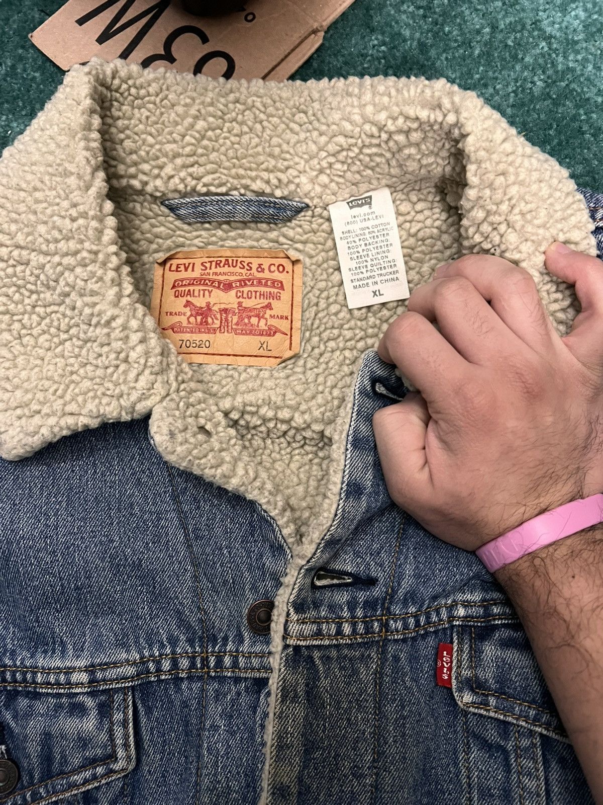 Levi's Vintage Clothing Vintage Levi’s Sherpa Lined Denim Jacket Size US XL / EU 56 / 4 - 3 Thumbnail