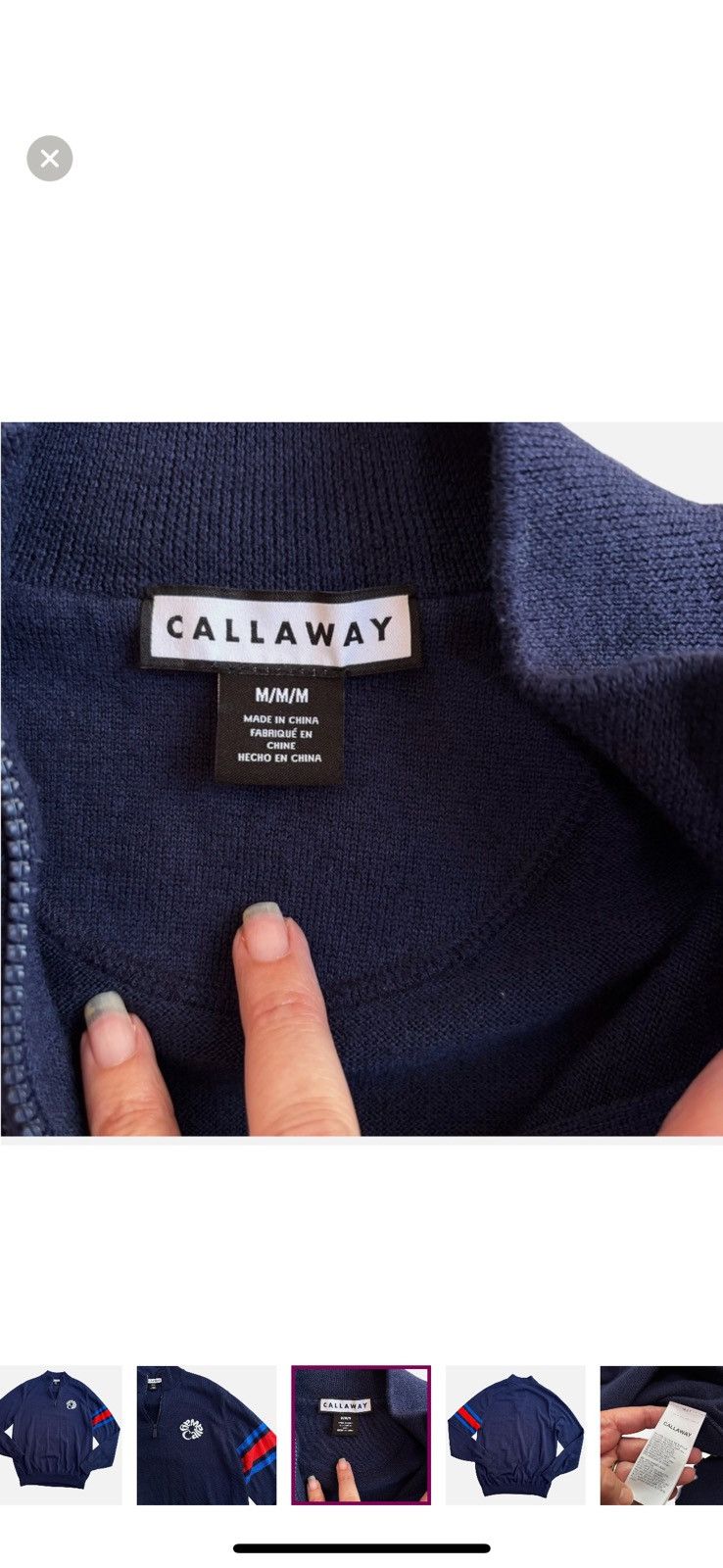 Callaway Callaway Legacy Collection Wool Blend 1/4 Zip Golf Sweater M Size US M / EU 48-50 / 2 - 3 Thumbnail
