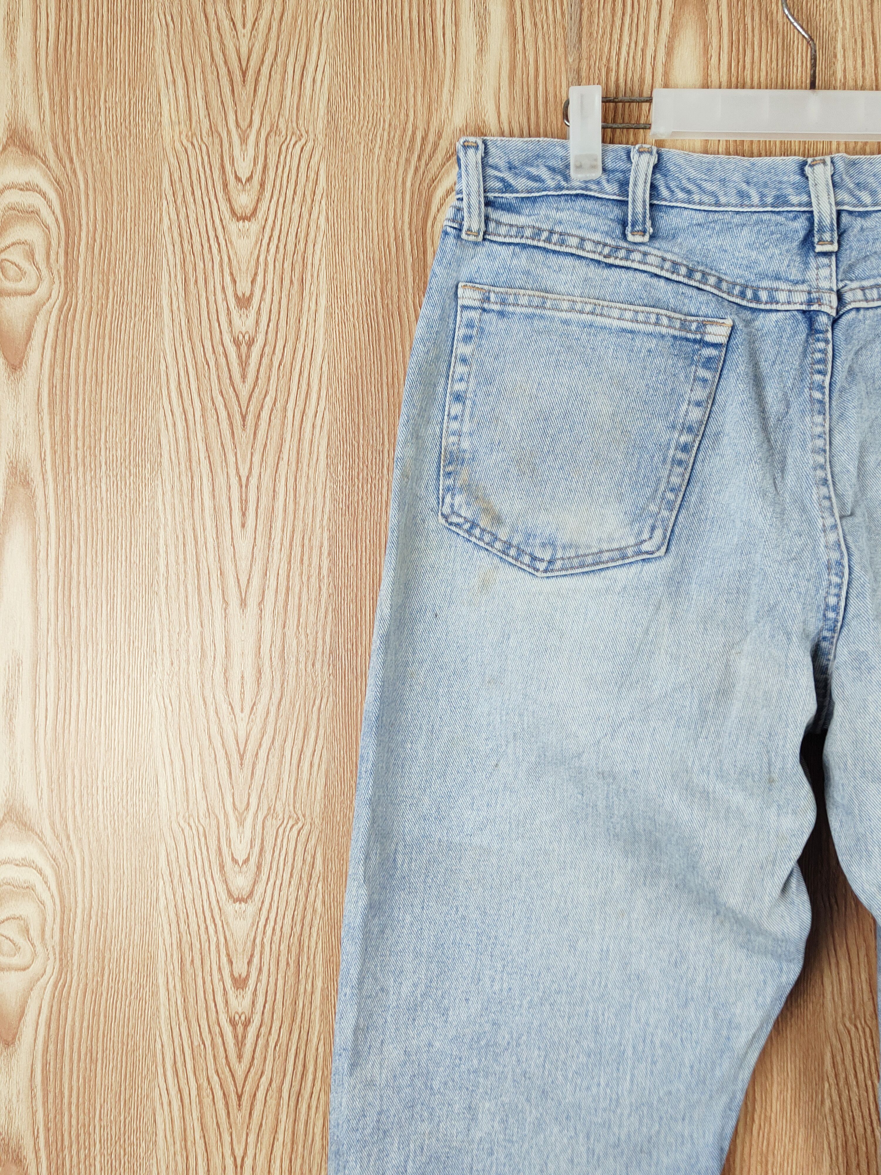 Vintage × Wrangler Vintage Wrangler Blue Faded Distressed Jeans Size US 36 / EU 52 - 8 Thumbnail