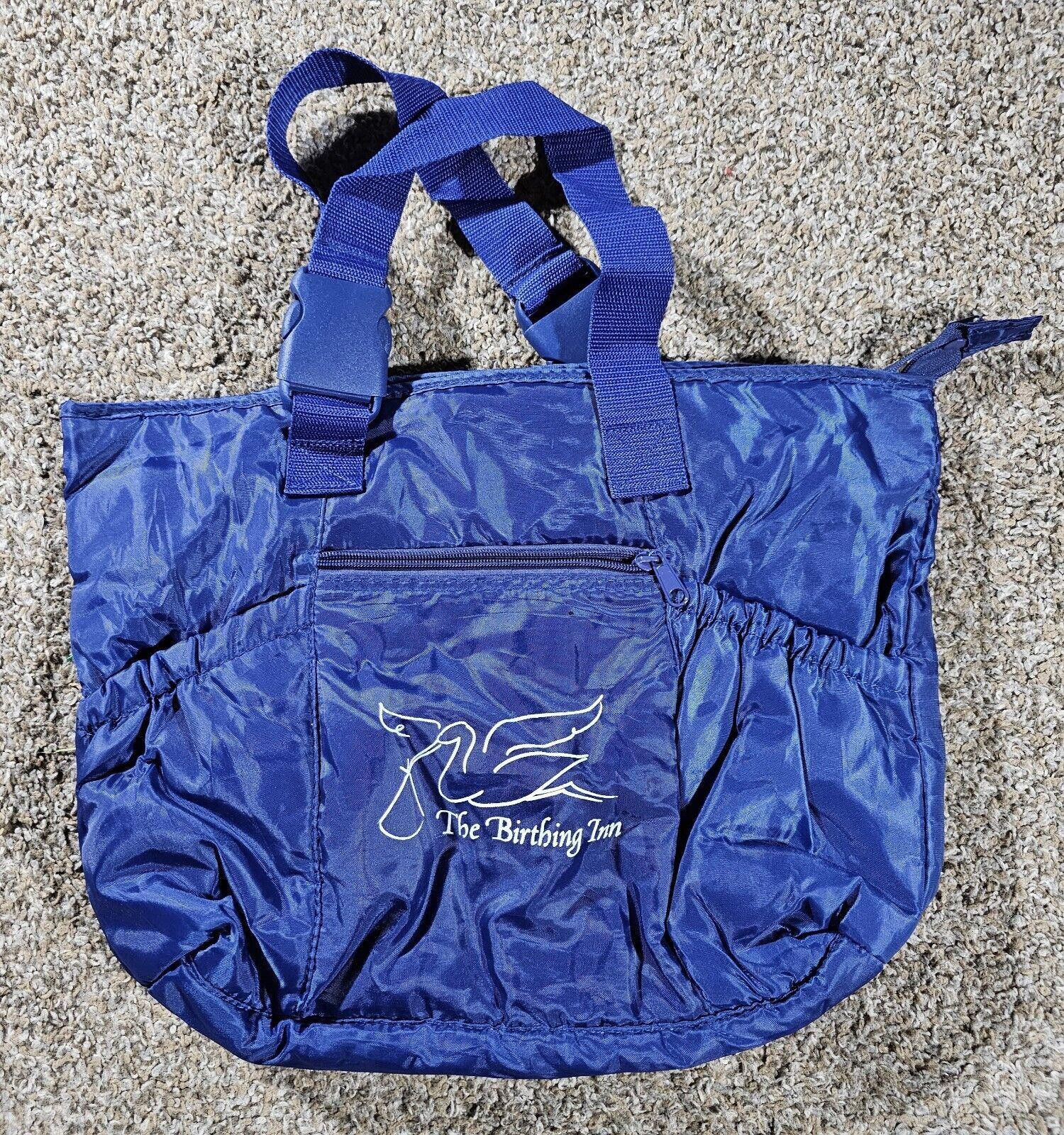 Designer the birthing inn small blue tote bag Zippered Size ONE SIZE - 1 Thumbnail