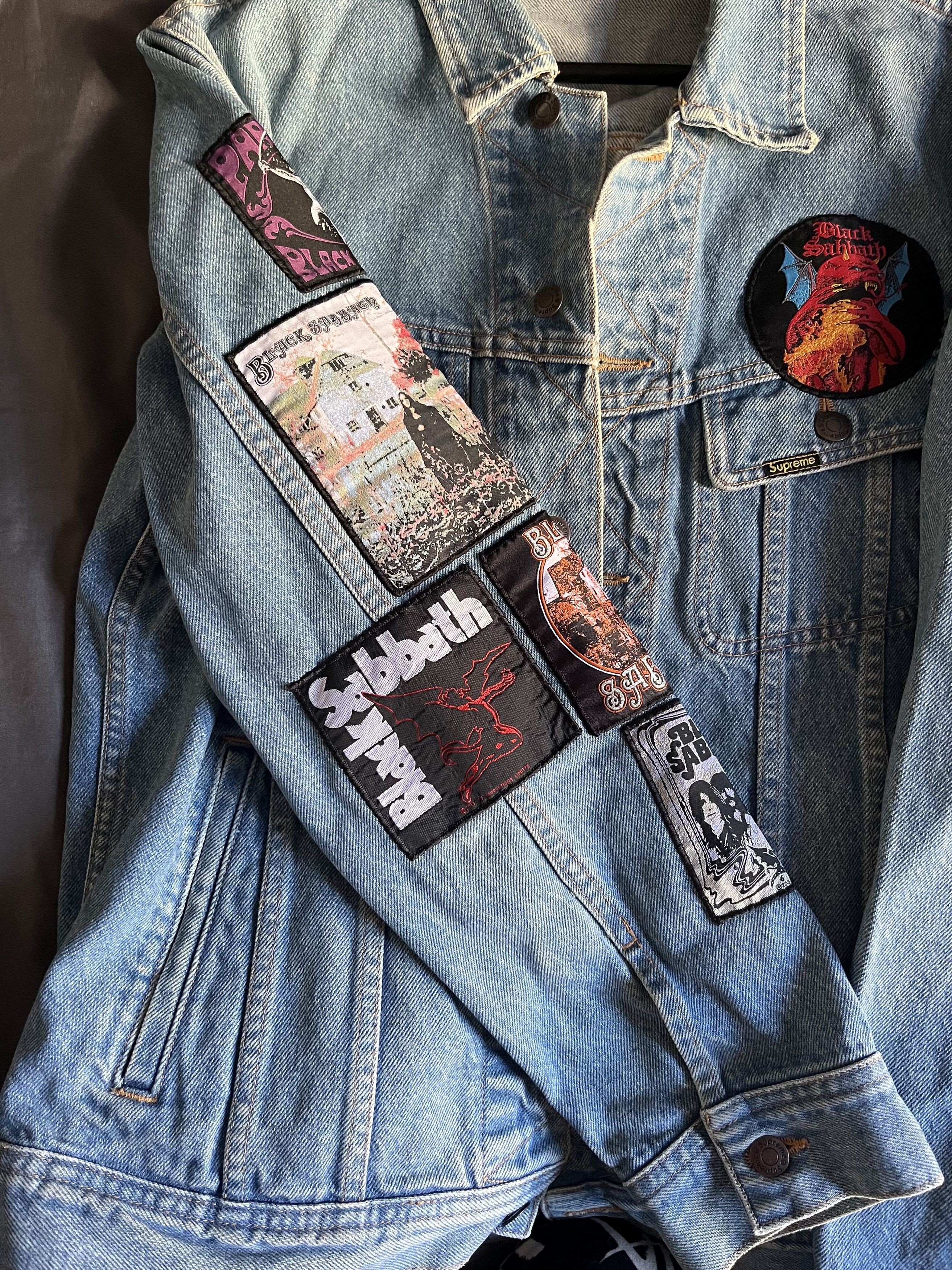 Supreme Supreme black sabbath denim Trucker custom patches Jacket Size US M / EU 48-50 / 2 - 2 Thumbnail