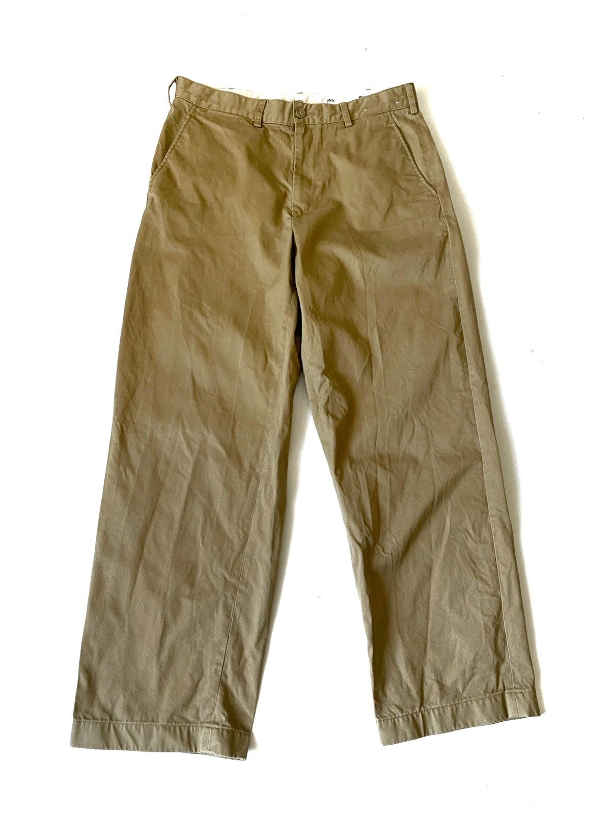 JW Anderson × Uniqlo JW Anderson x Uniqlo Men Straight Beige Pants Size 32 Size US 32 / EU 48 - 1 Thumbnail