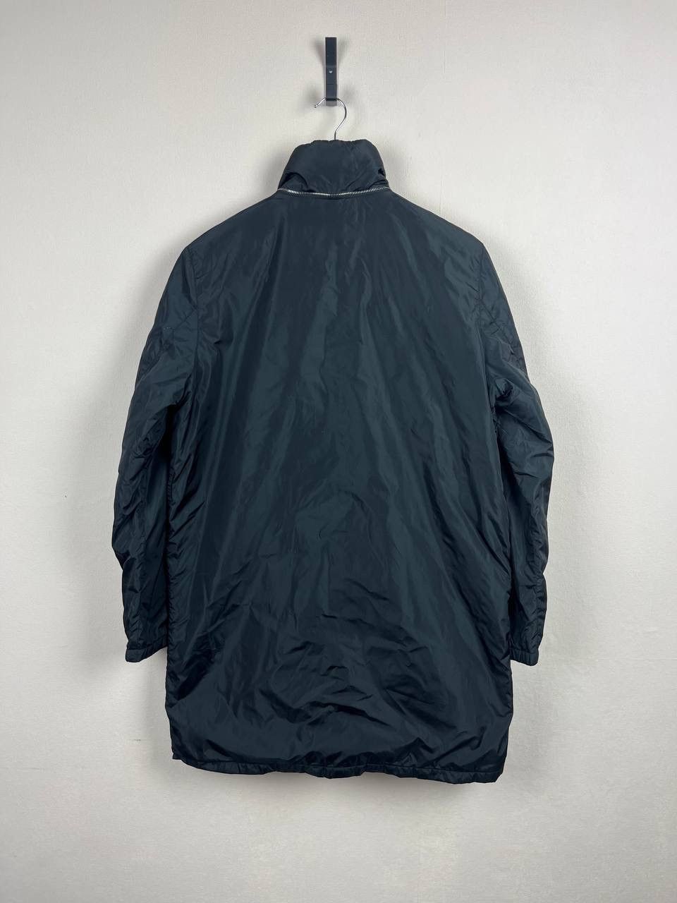 Prada PRADA Black Long Overcoat Men's Size 46 Zipper Logo Accent Size US S / EU 44-46 / 1 - 12 Thumbnail