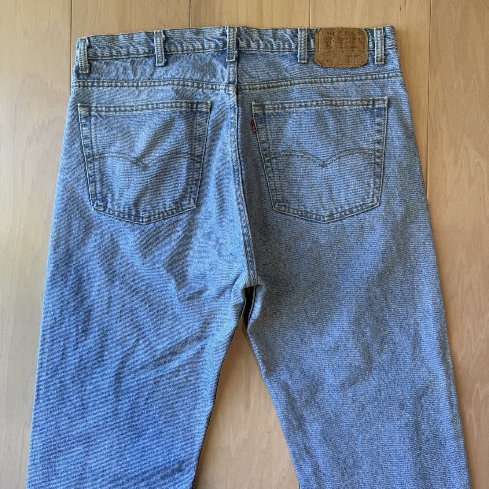 Levi's × Vintage Vintage Levis 505 Jeans 38 Blue Light Wash Made In USA 80s Size US 38 / EU 54 - 7 Thumbnail