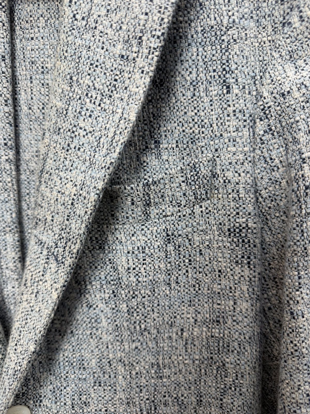 Finamore Finamore Napoli Textured Cotton Blazer Size 48 Size 38R - 3 Thumbnail