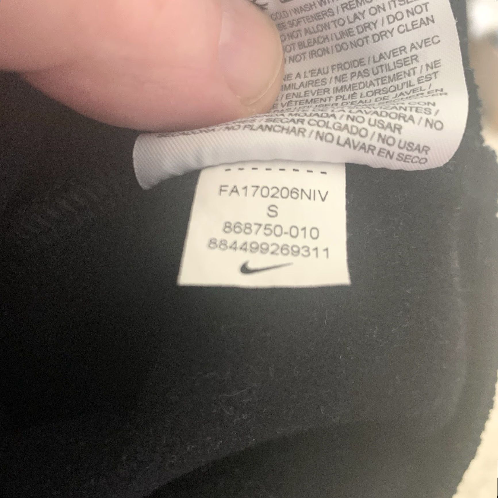 Nike Nike Hoodie Womens Small Black Graphic Logo Pullover Sweatshirt Regular Fit Pockets Hooded Logo Breathable All Seasons Size S / US 4 / IT 40 - 6 Thumbnail