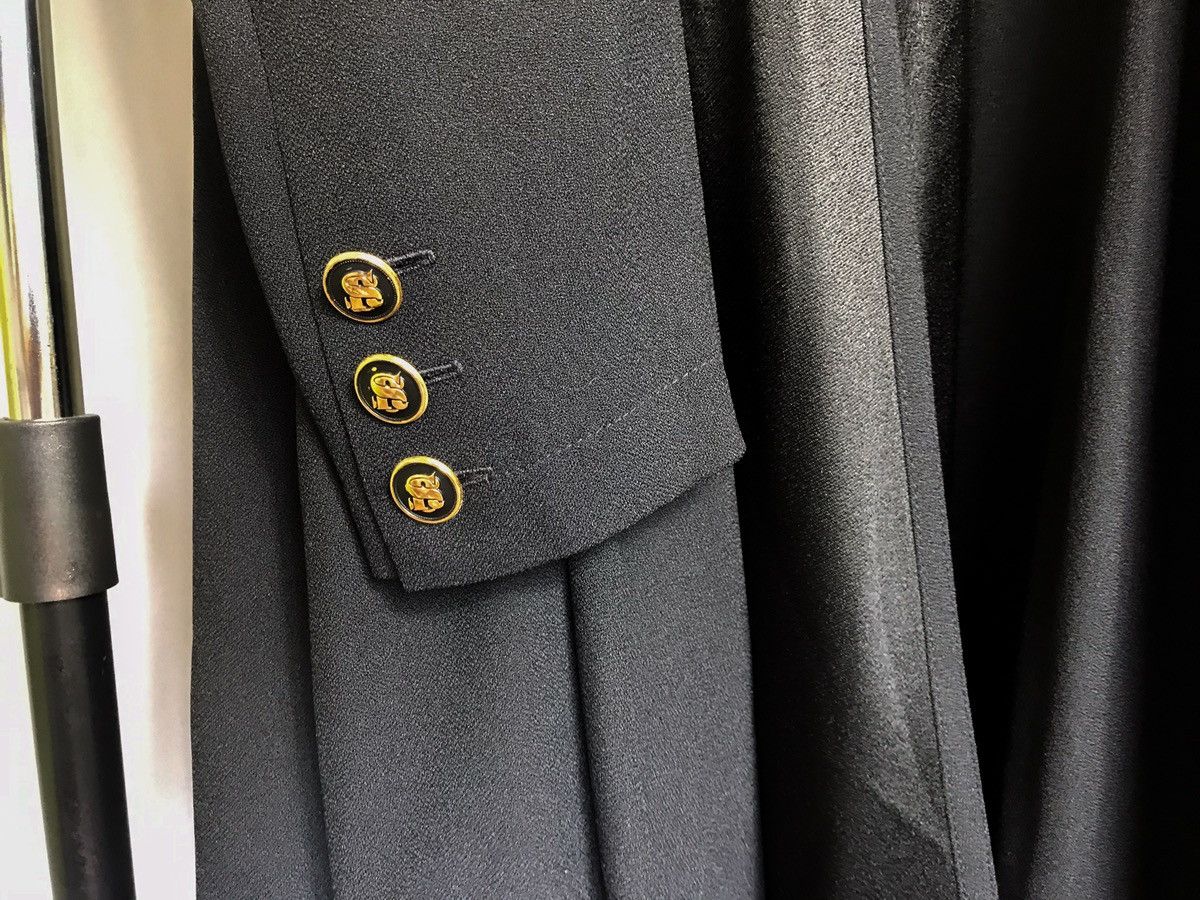 Designer × Sonia Rykiel × Vintage Sonia Rykiel Paris Black Gold Button Womens Jacket France Size M / US 6-8 / IT 42-44 - 7 Thumbnail