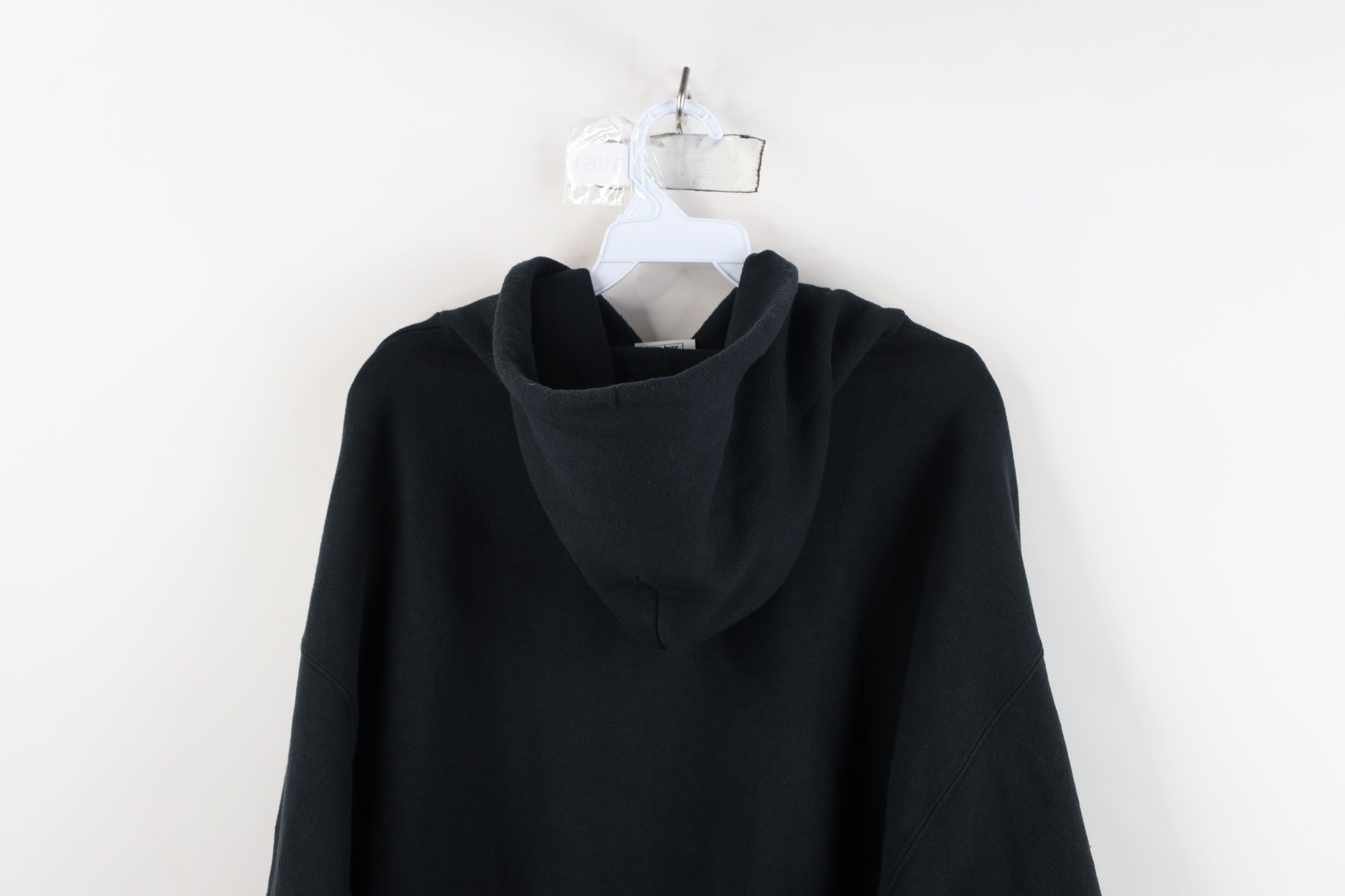 Champion Vintage 90s Champion Faded Spell Out Hoodie Sweatshirt Black Size US XL / EU 56 / 4 - 12 Thumbnail