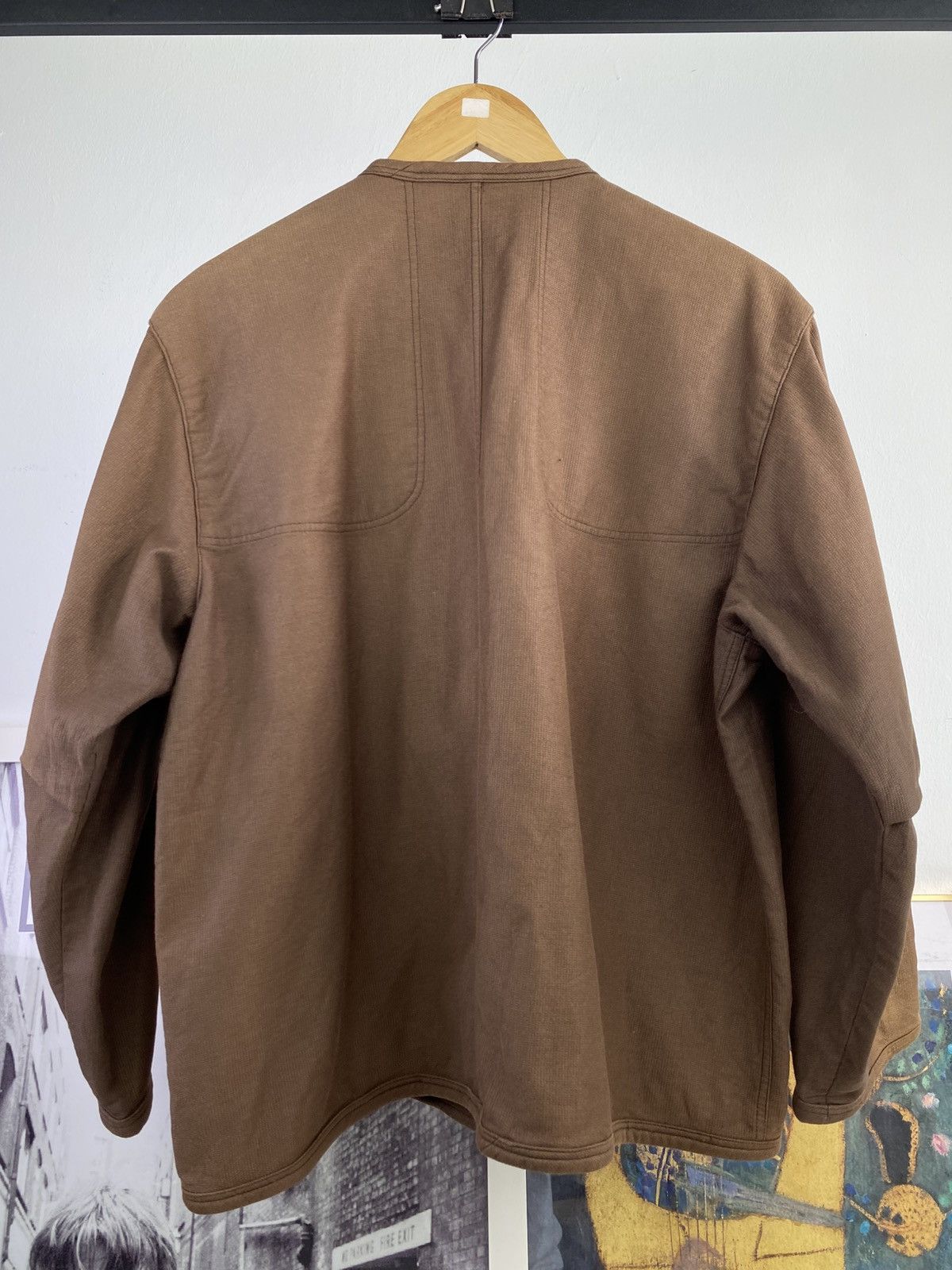 Issey Miyake Vintage 80’s Issey Miyake Collarless Sunfaded Jacket Size US M / EU 48-50 / 2 - 5 Thumbnail