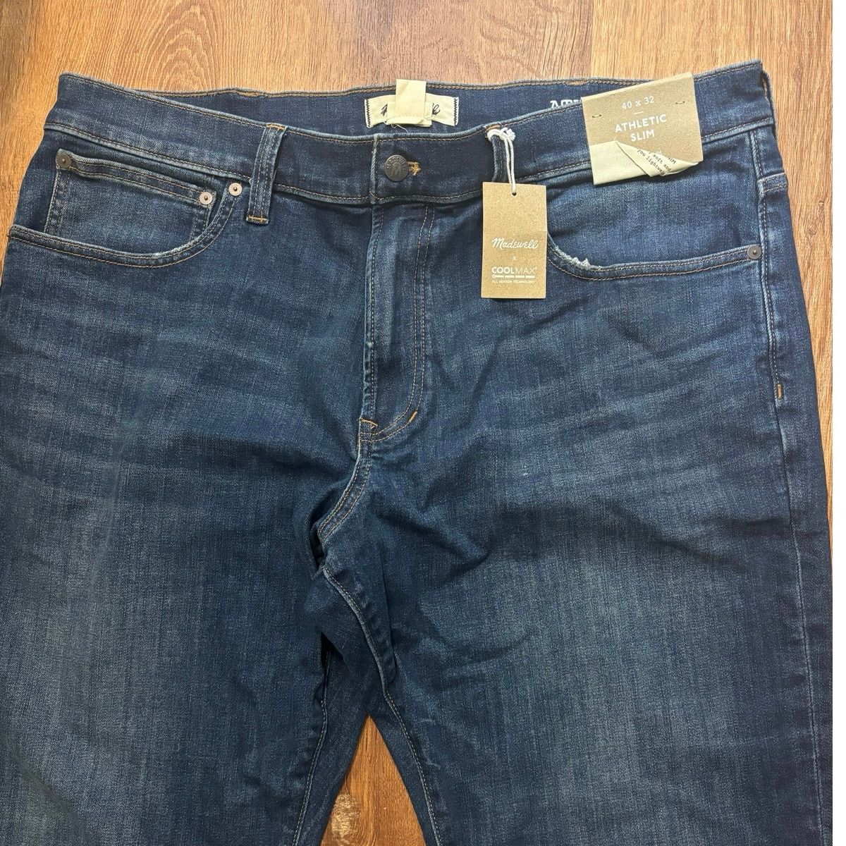 Madewell NWT Madewell Athletic Slim Jeans: COOLMAX Leeward Size 40x32 Size US 40 / EU 56 - 5 Thumbnail