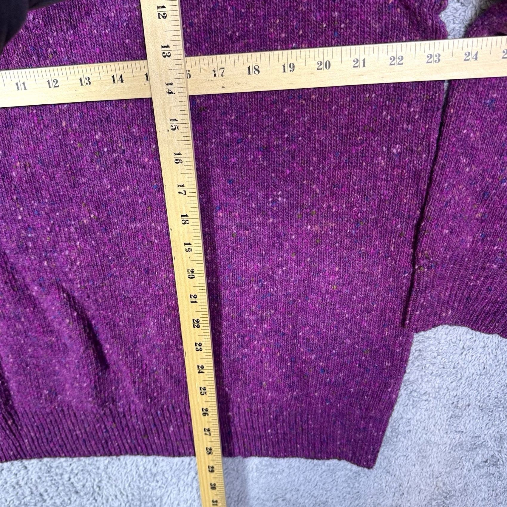J.Crew J. Crew Sweater Mens XL 100% Wool Magenta Speckle Fleck Crewneck Irish Donegal Size US XL / EU 56 / 4 - 6 Thumbnail