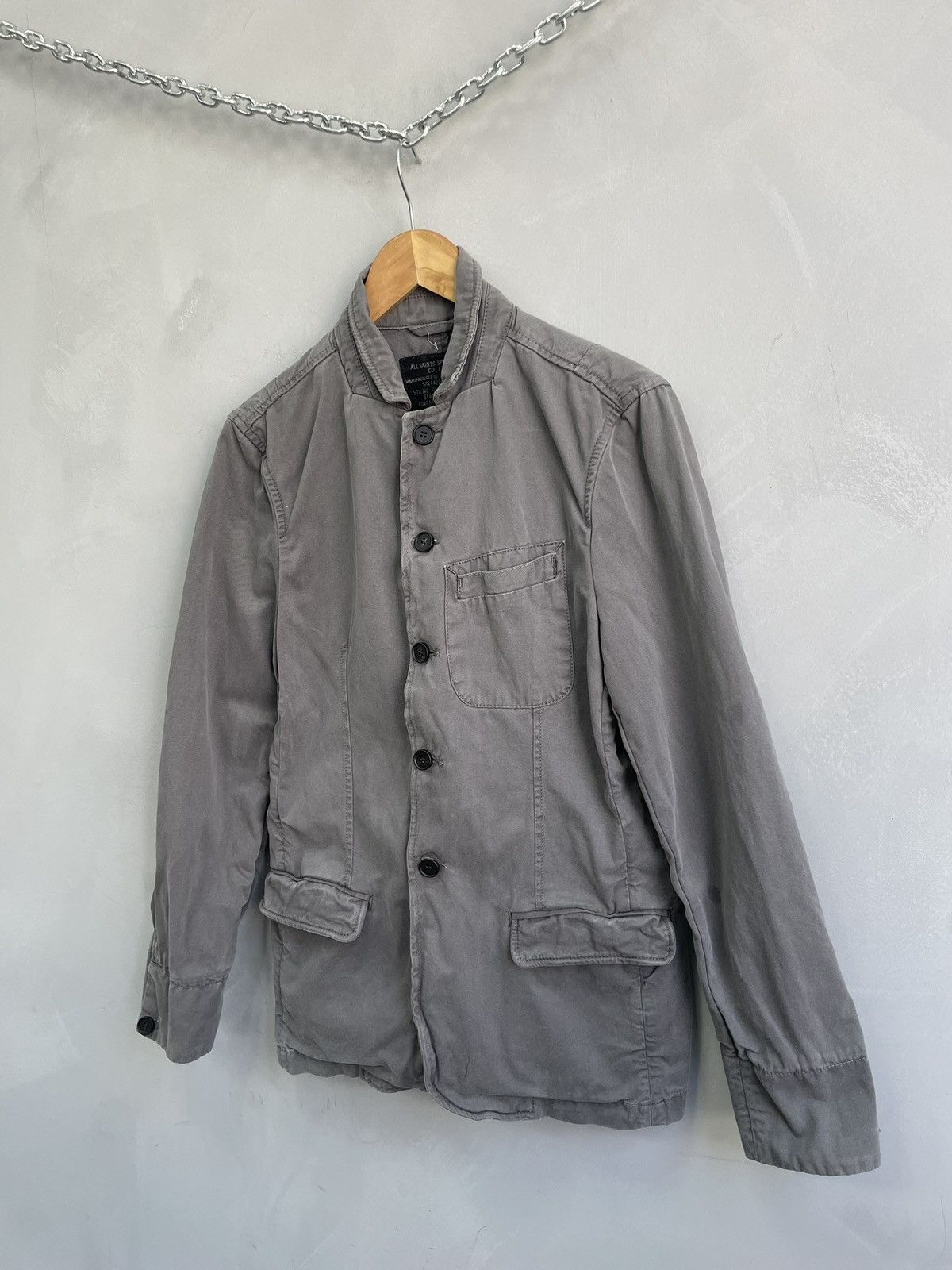 Allsaints 90s All saints Cotton jacket blazer Ann demeulemeester style Size US M / EU 48-50 / 2 - 2 Thumbnail