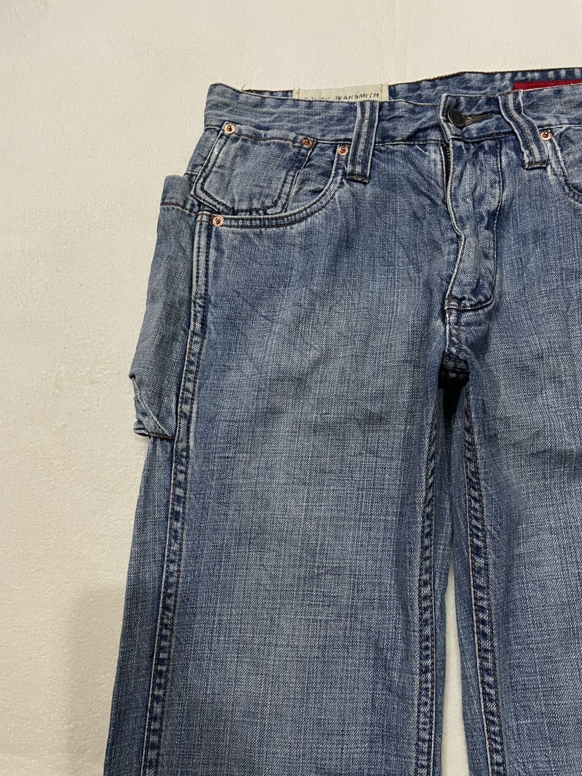 Japanese Brand Vintage Touch JeanSmith Sick Big Pocket Straight Cut Jeans Size US 32 / EU 48 - 5 Thumbnail