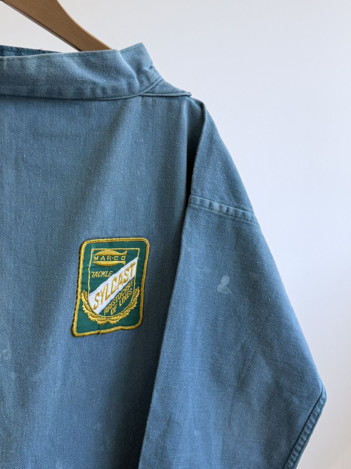 Le Laboureur Vintage 1960s British Workwear Fishing Smock Jacket Size US M / EU 48-50 / 2 - 3 Thumbnail