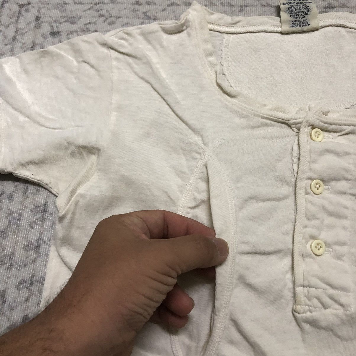 Kapital × Kapital Kountry × Vintage Rare Distressed Vintage Kapital Button Up Tees Size US XXS / EU 40 - 4 Thumbnail