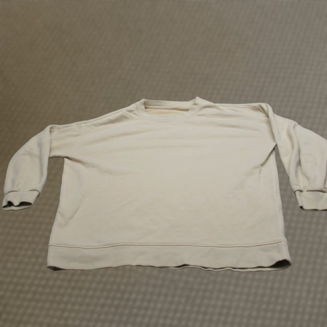 Lululemon Lululemon Sweatshirt Mens 3XL Beige crew neck long sleeve relaxed fit pullover casual loungewear Size US XXL / EU 58 / 5 - 1 Thumbnail