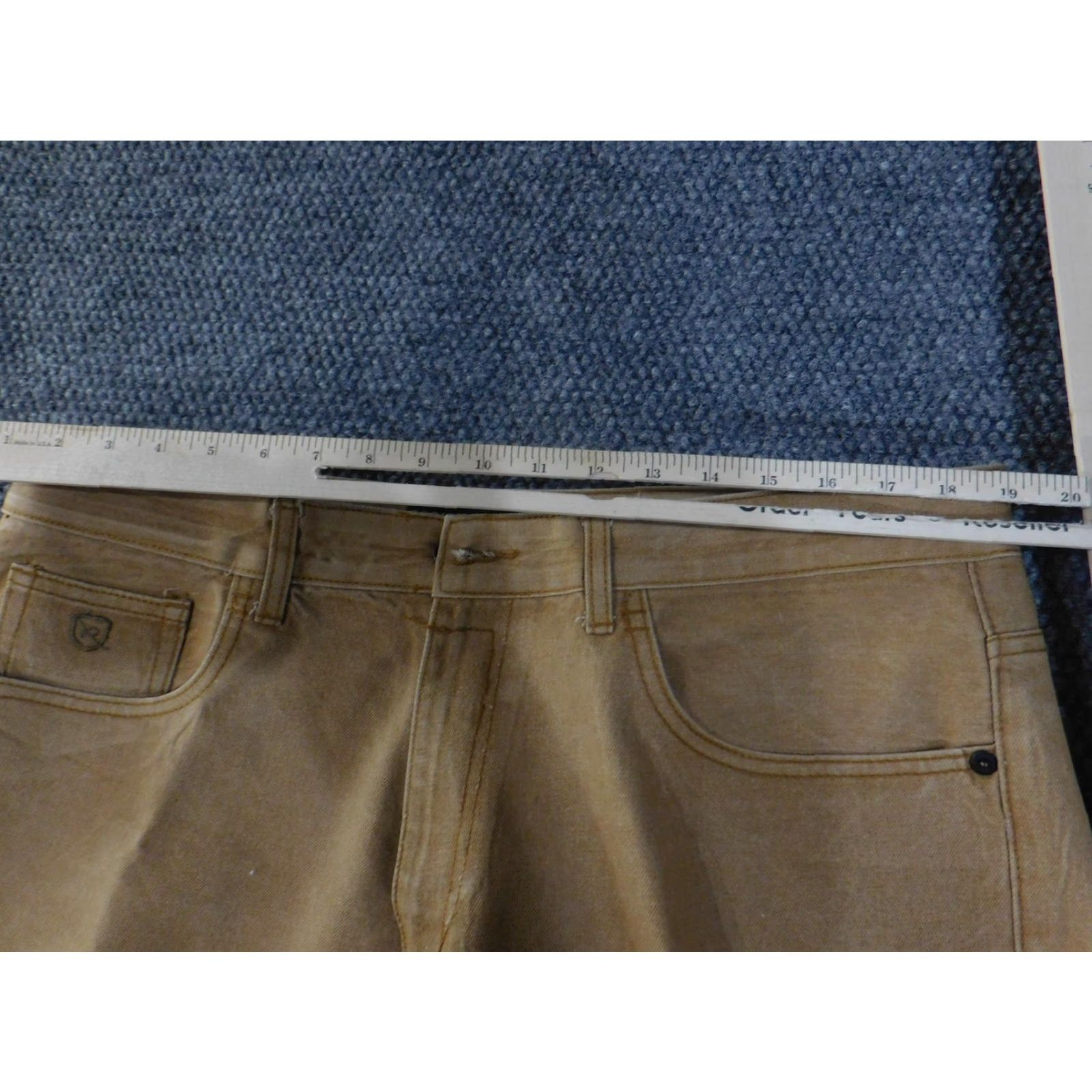 Rocawear Rocawear Jeans Mens 40 Classic Fit Straight Leg Five Pocket Casual Cotton Blend Denim Pants Waist 40 Inseam 32 Brown Size US 40 / EU 56 - 5 Thumbnail