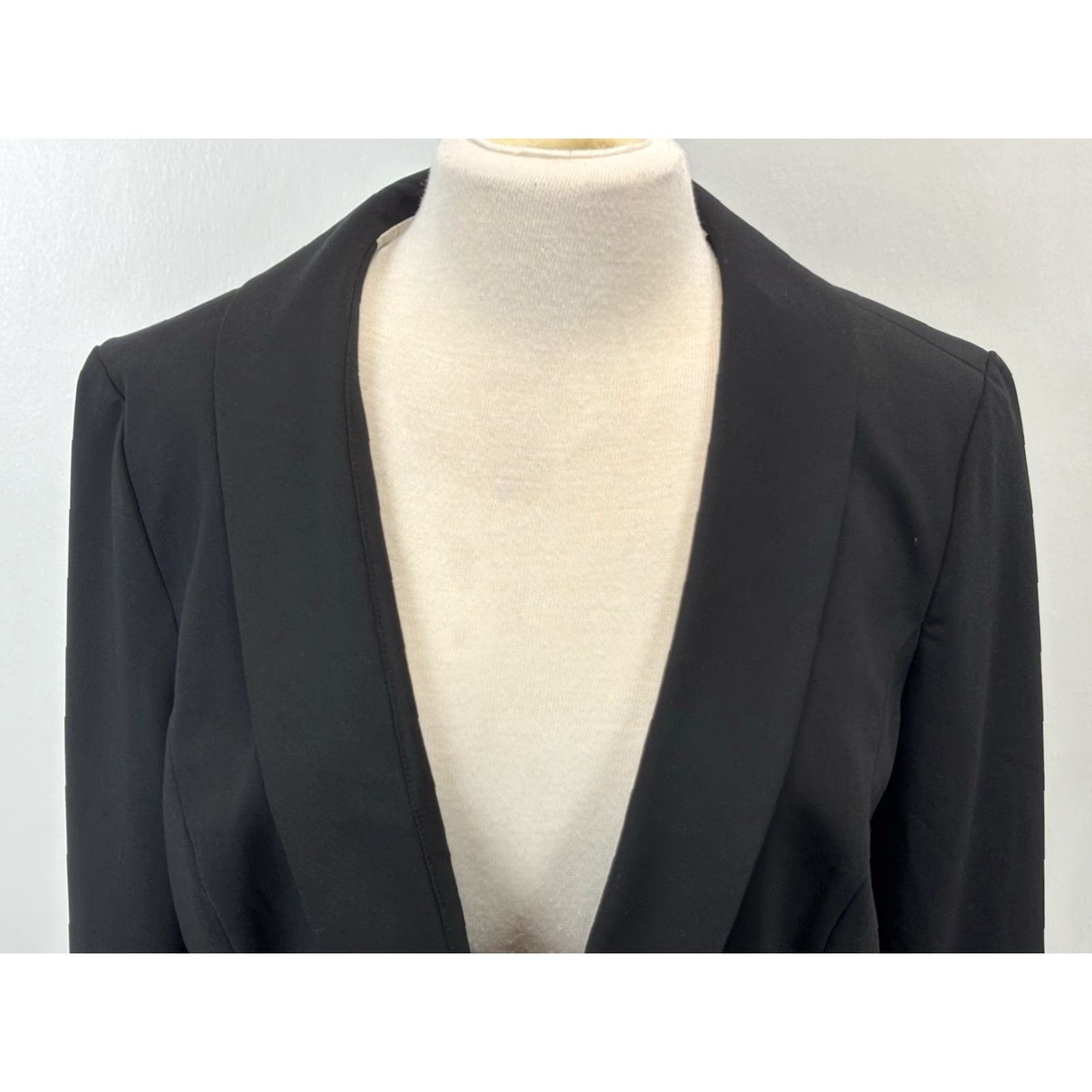 Vintage Chicos Black Blazer Jacket Sz 2 US Large Women’s Lined Single Clasp Career Size L / US 10 / IT 46 - 5 Thumbnail