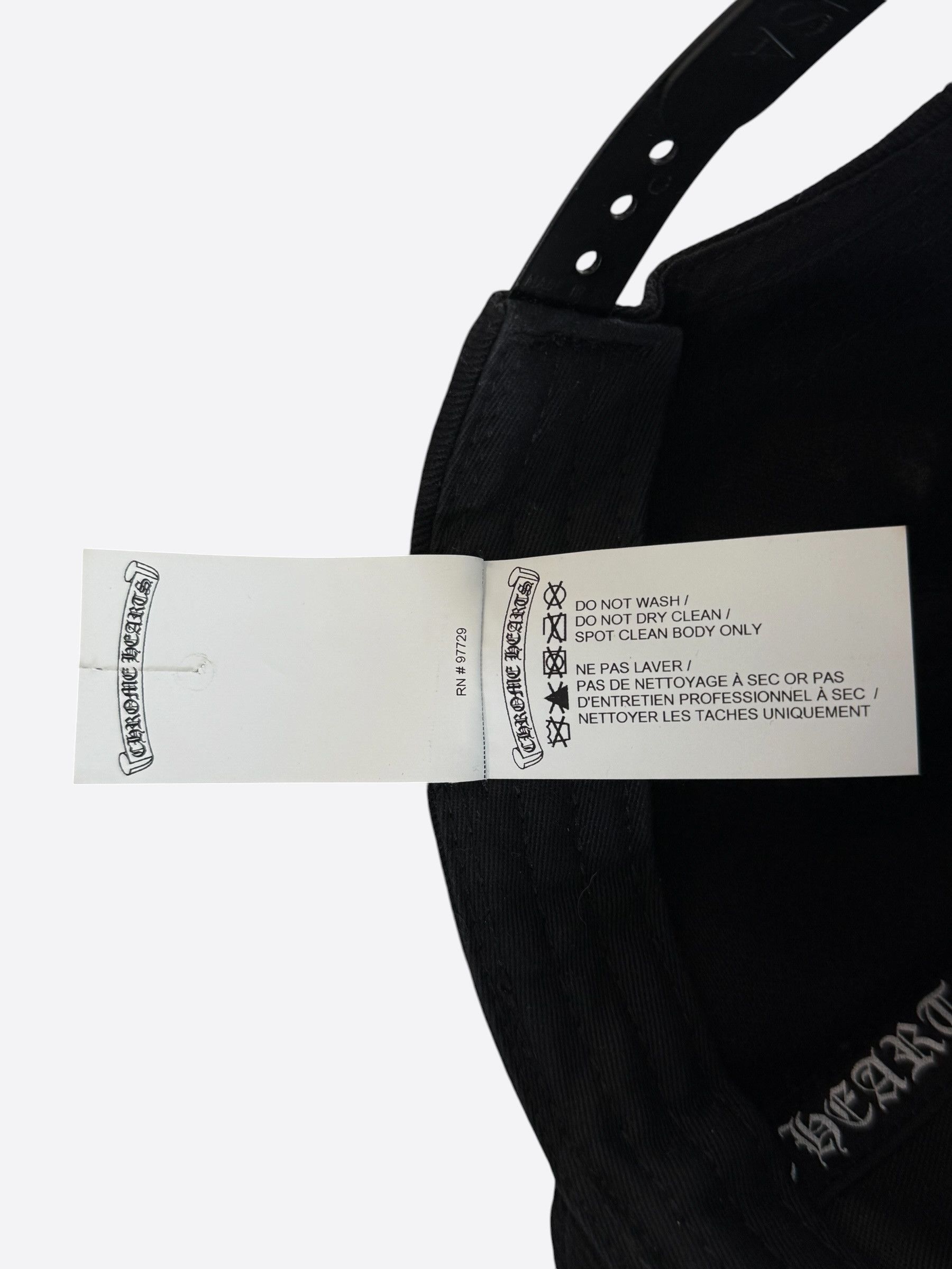 Chrome Hearts Chrome Hearts Black & White Horseshoe Logo Hat Size ONE SIZE - 6 Thumbnail